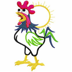 Chickens And Roosters Embroidery Design 1 Chickens And Roosters Embroidery Design 1